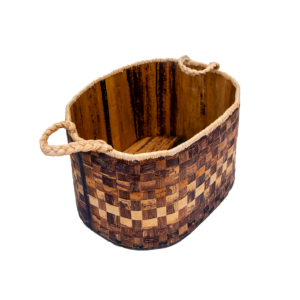 Oval Hand-Woven Storage Baskets