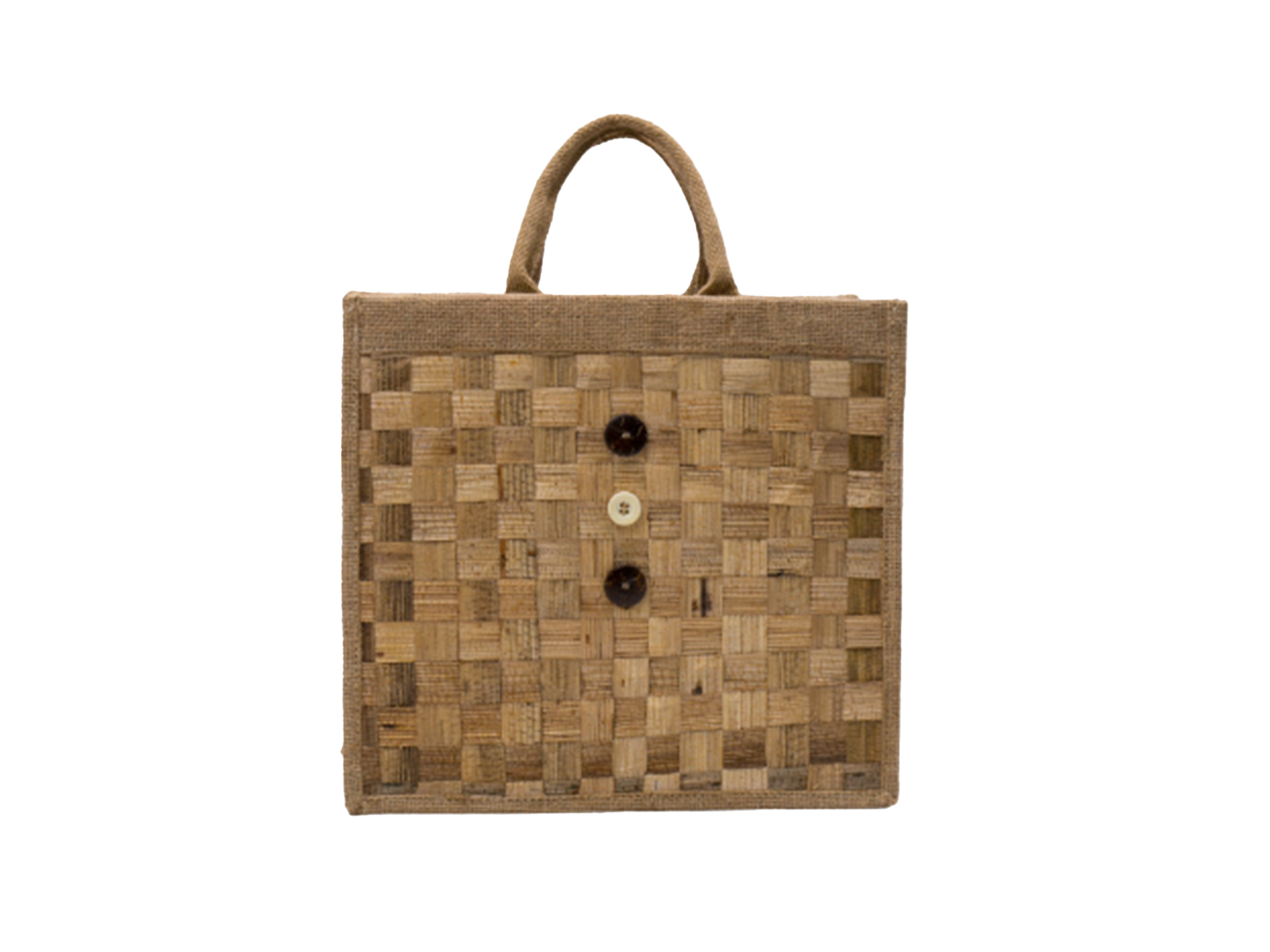 Handwoven Tote Bag, Light Brown